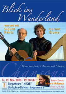 Plakat November 2010 Blick ins Wunderland